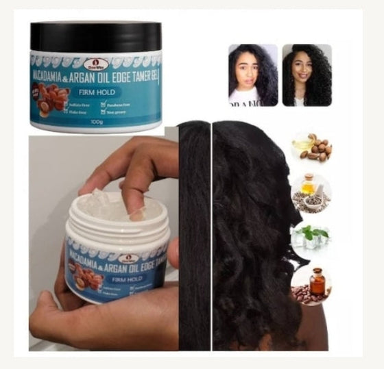 Macadamia & Argan Edge Tamer Gel (Firm hold)  3.6 oz