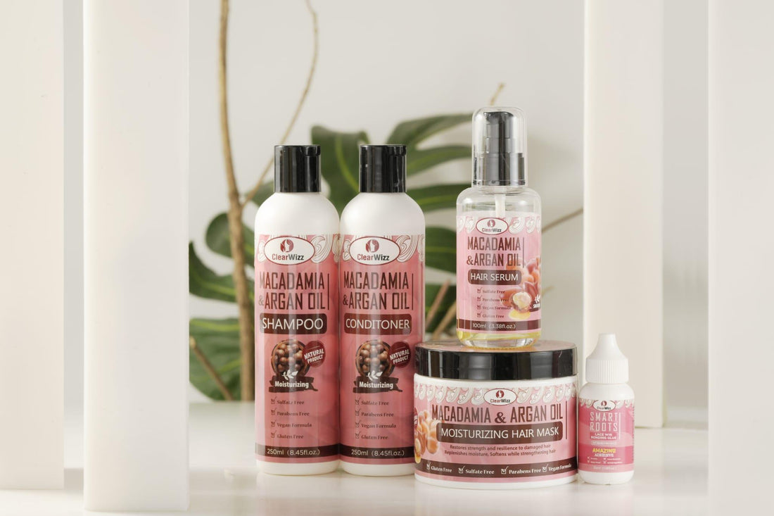  CLEARWIZZ Macadamia & Argan Oil Series ( Bundle Set 28 fl oz) - GoodBrands USA 
